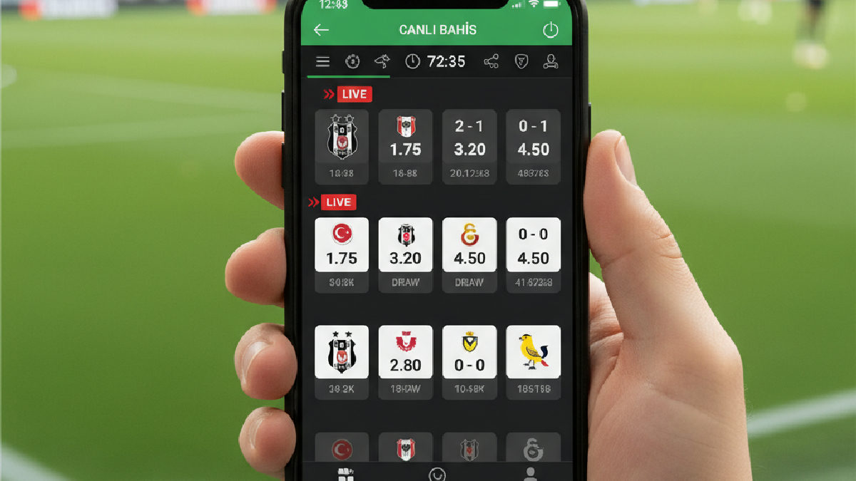 Betroad mobil uygulamasından futbol maçlarına kolayca erişim ve hızlı bahis yapma imkanı.